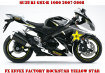 Rockstar Yellow Star for Suzuki GSX-R 1000 2007-2008